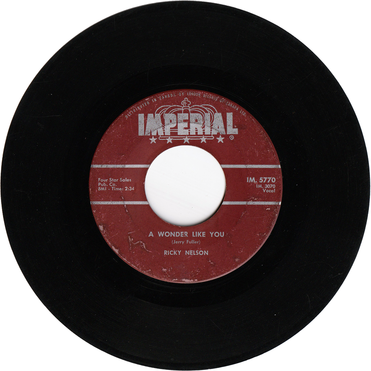 Ricky Nelson - Everlovin' / A Wonder Like You [Canada, AS-IS]