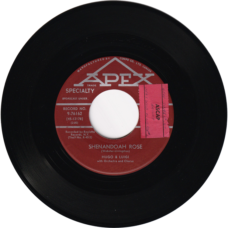 Hugo & Luigi - Rockabilly Party / Shenandoah Rose [Canada]