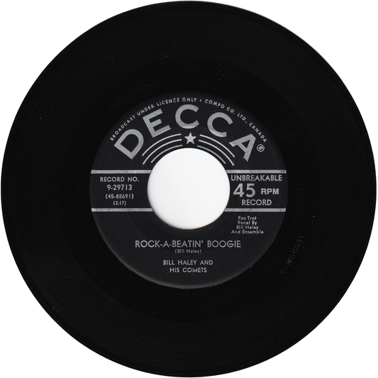 Bill Haley & his Comets - Rock-A-Beatin' Boogie / Burn That Candle [Canada]