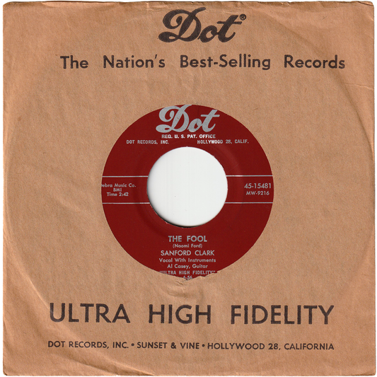 Sanford Clark - The Fool / Lonesome For A Letter