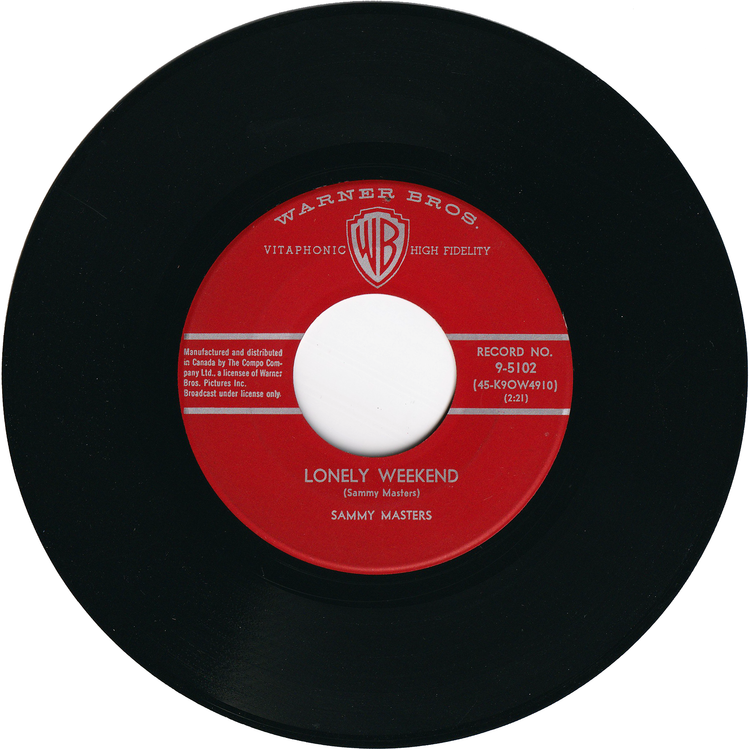 Sammy Masters - Rockin' Red Wing / Lonely Weekend [Canada]