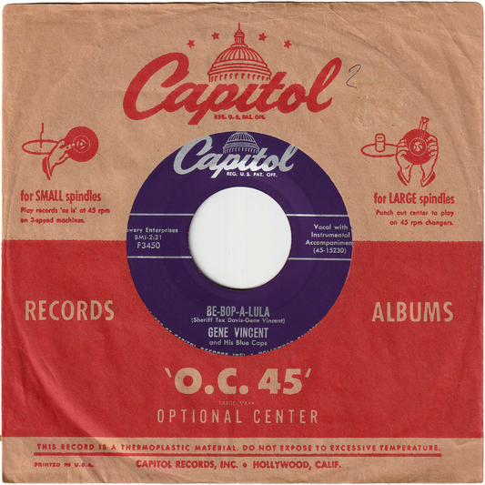 Gene Vincent - Be-Bop-A-Lula / Woman Love