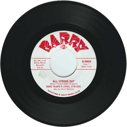Nino Tempo & April Stevens - All Strung Out / I Can't Go On Living Baby Without You [Canada]