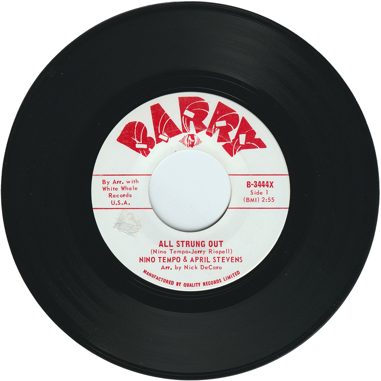 Nino Tempo & April Stevens - All Strung Out / I Can't Go On Living Baby Without You [Canada]
