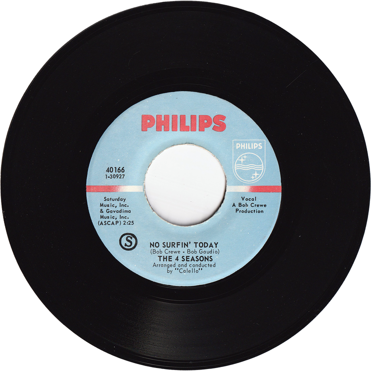 The Four Seasons - Dawn (Go Away) / No Surfin' Today [2nd.press, Vinyl]