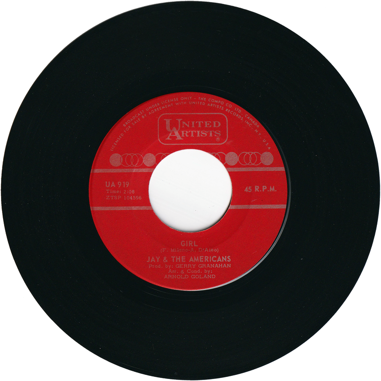 Jay & The Americans - Some Enchanted Evening / Girl [Canada