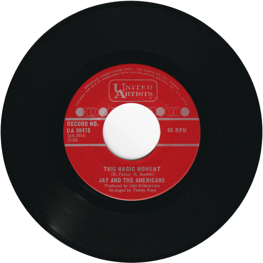 Jay & The Americans - This Magic Moment / No, I Don't Know Her [Canada]