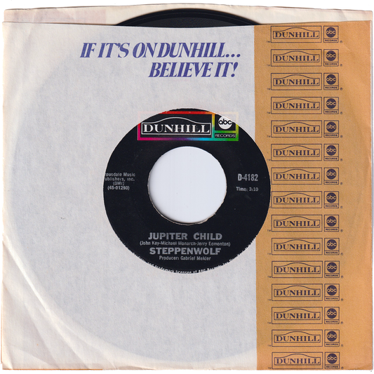 Steppenwolf - Jupiter Child / Rock Me [Styrene, Monarch Pressing]