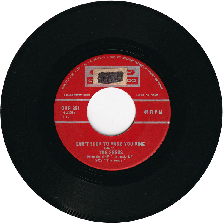 The Seeds - Can't Seem To Make You Mine / Daisy Mae [Canada]