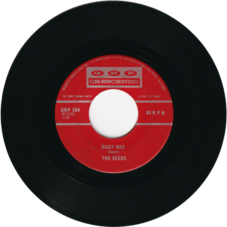 The Seeds - Can't Seem To Make You Mine / Daisy Mae [Canada]
