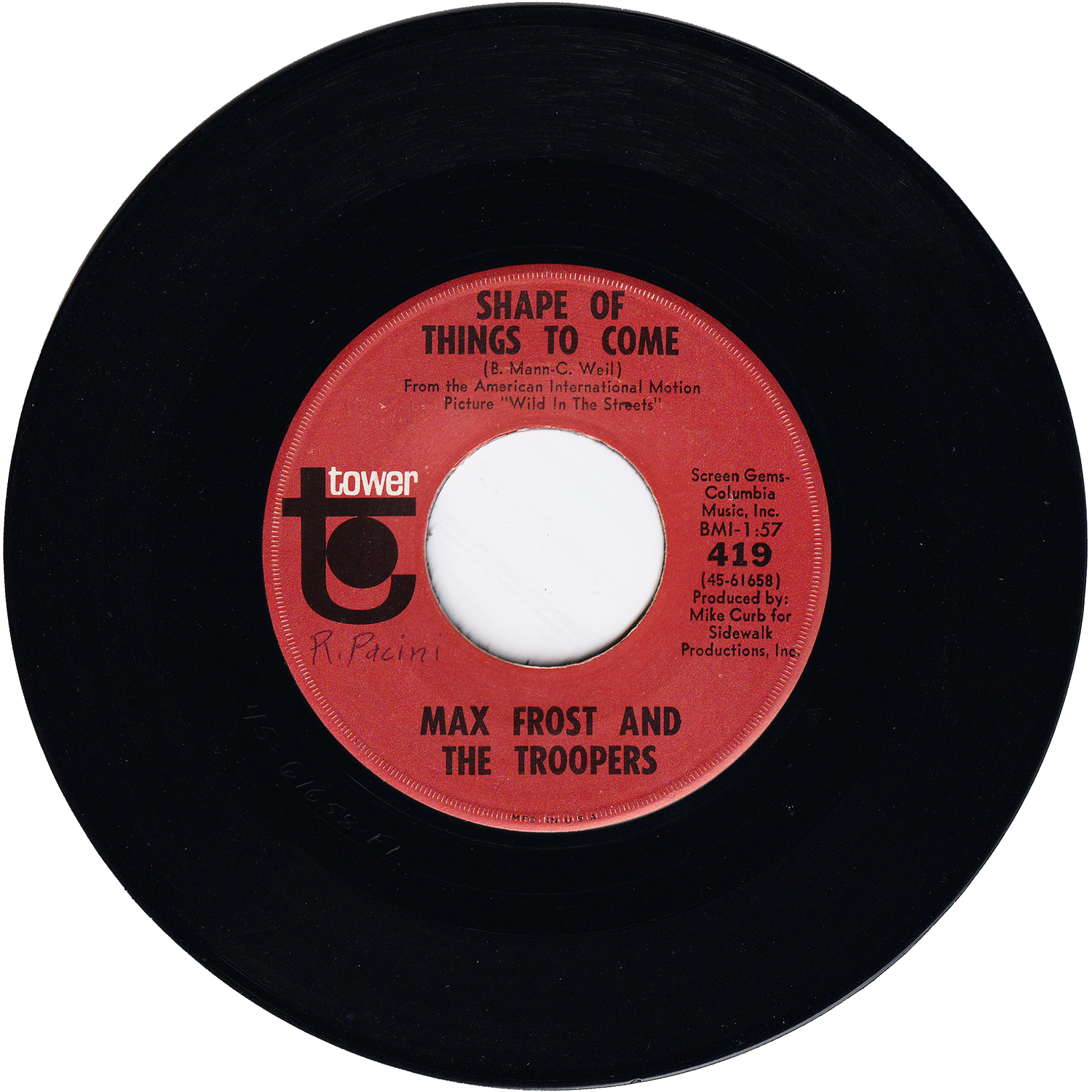 Max Frost & The Troopers - Shape Of Things To Come / Free