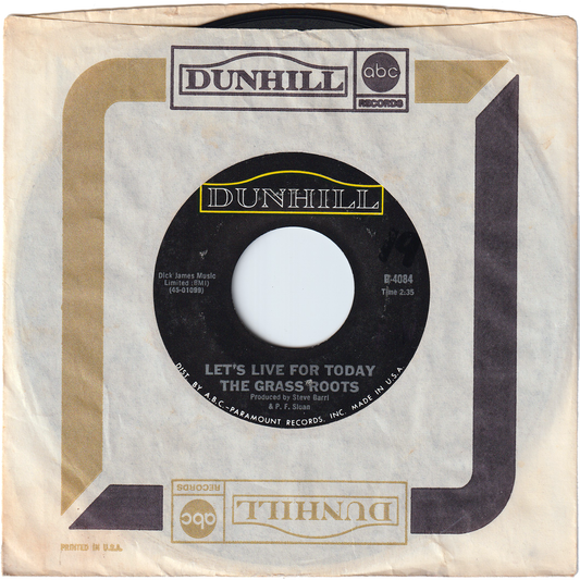 The Grass Roots - Let's Live For Today / Depressed Feeling