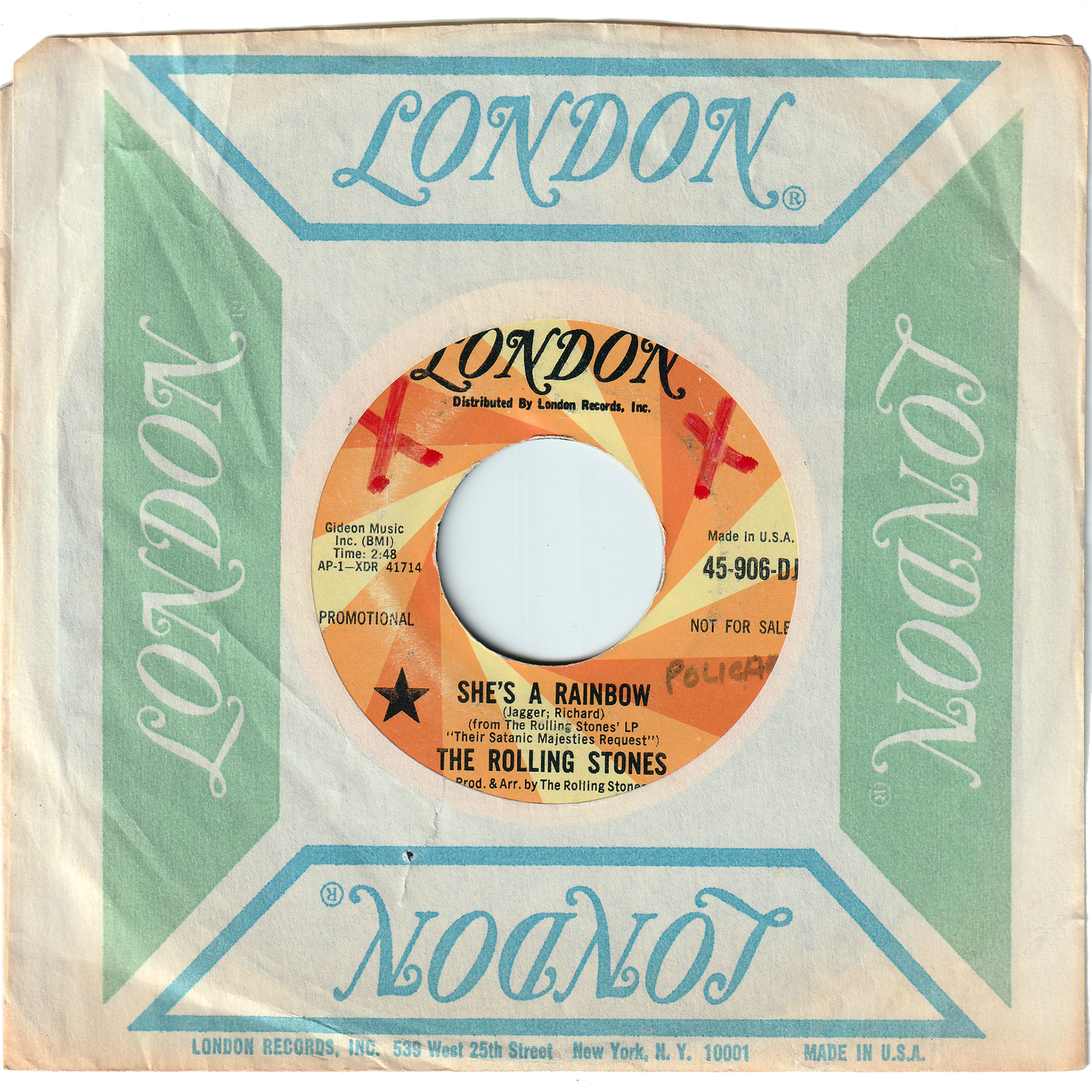 The Rolling Stones - She's A Rainbow / 2,000 Light Years