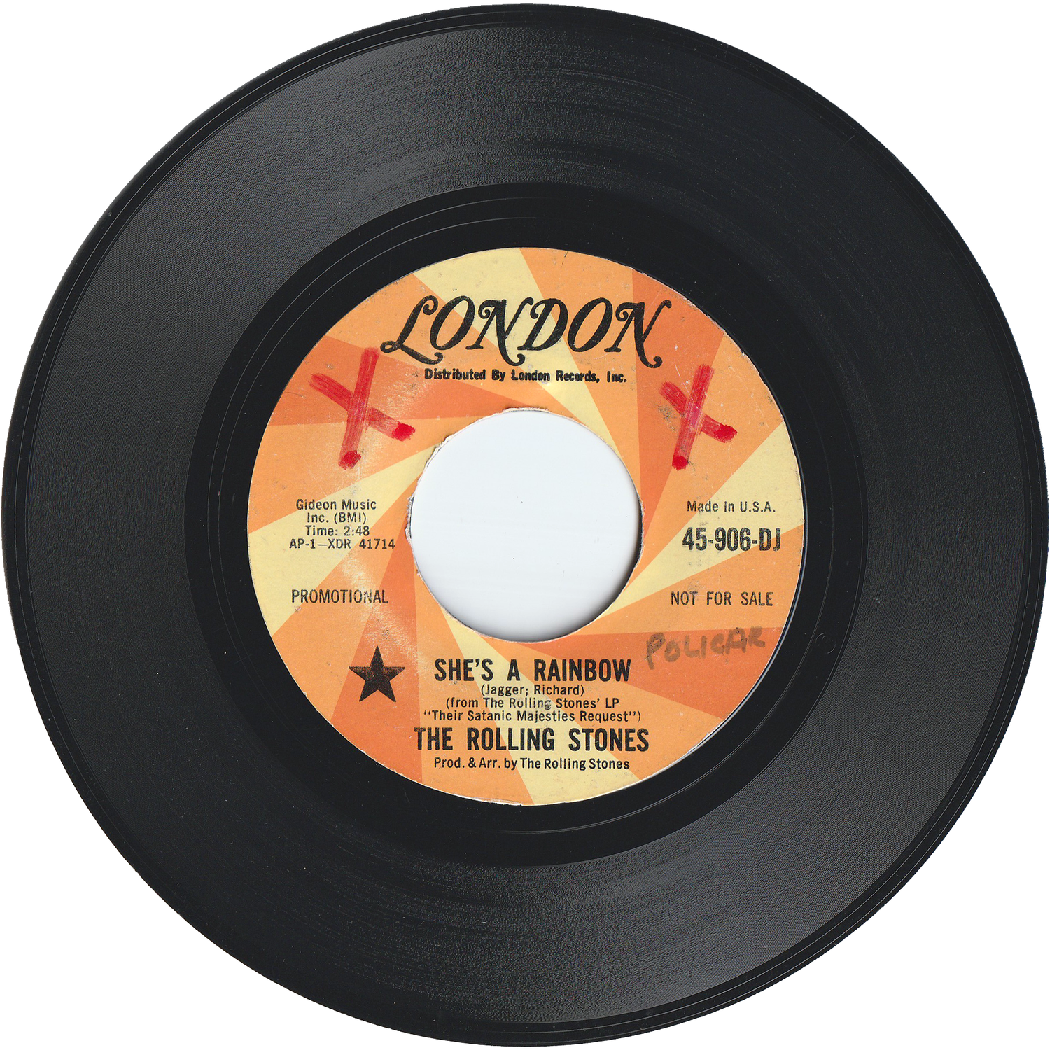 The Rolling Stones - She's A Rainbow / 2,000 Light Years