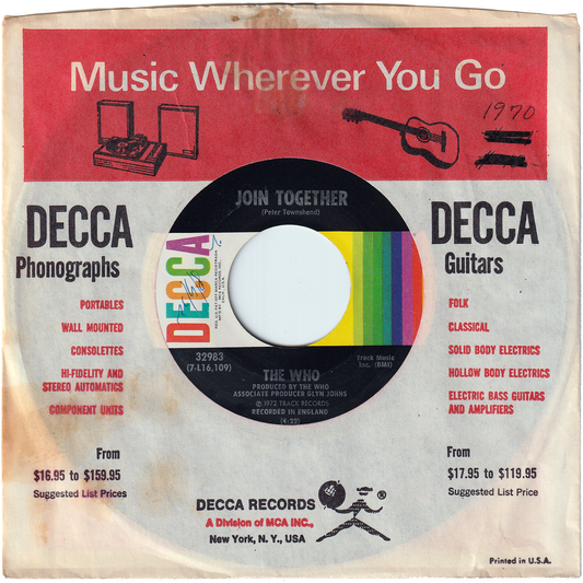 The Who - Join Together / Baby Don't You Do It