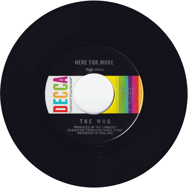 The Who - The Seeker / Here For More [Canada]