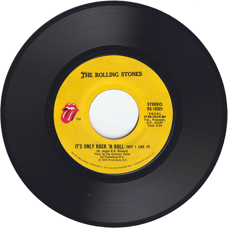 The Rolling Stones - It's Only Rock 'N Roll (But I Like It) / Through The Lonely Nights [Styrene, MO Pressing]