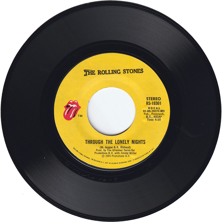 The Rolling Stones - It's Only Rock 'N Roll (But I Like It) / Through The Lonely Nights [Styrene, MO Pressing]