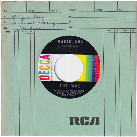 The Who - Magic Bus / Someone's Coming [Canada]