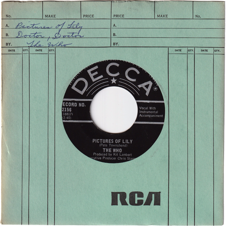 The Who - Pictures Of Lily / Doctor, Doctor [Canada]