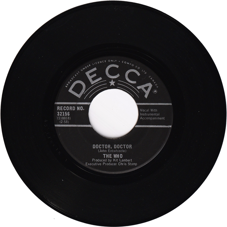 The Who - Pictures Of Lily / Doctor, Doctor [Canada]