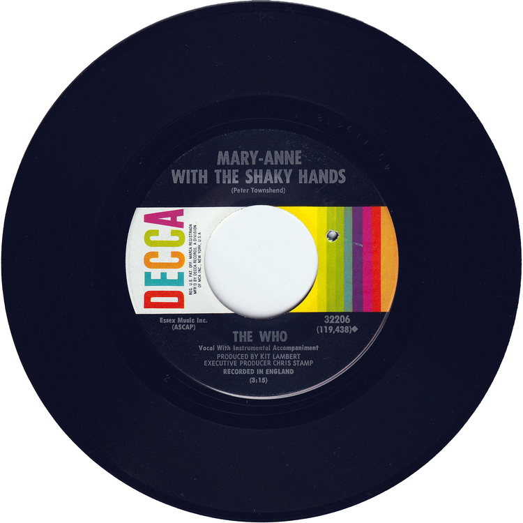 The Who - I Can See For Miles / Mary-Anne With The Shaky Hands [Pinckneyville Pressing]
