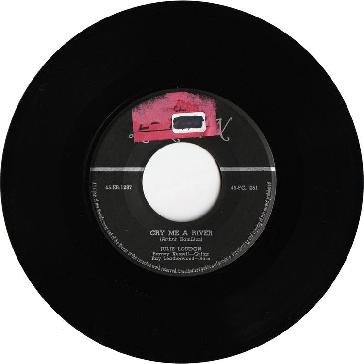 Julie London - Cry Me A River / S'Wonderful [Canada]