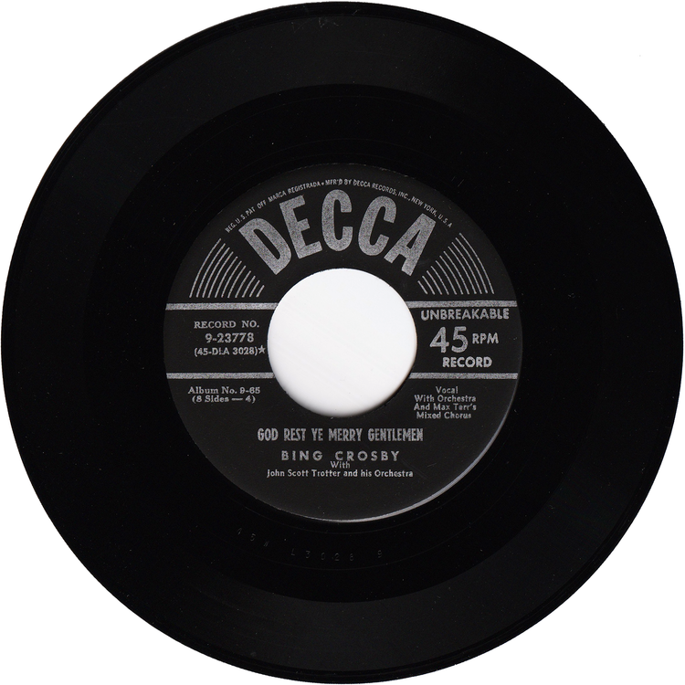 Bing Crosby - White Christmas / God Rest Ye Merry Gentlemen [1st.press]