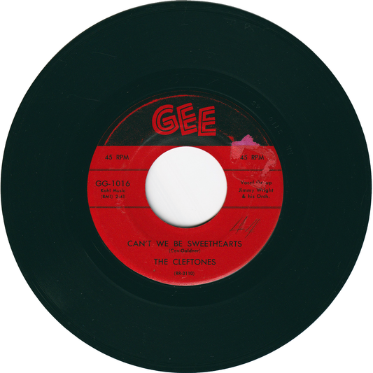 The Cleftones - Can't We Be Sweethearts? / Neki-Hokey