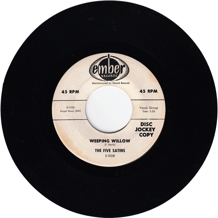 The Five Satins - Wonderful Girl / Weeping Willow [Promo]