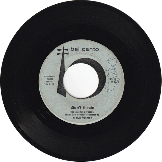 Evelyn Freeman - Didn't It Rain / Swing Low Sweet Chariot [Bel Canto Label]