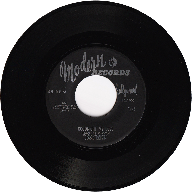 Jesse Belvin - Goodnight My Love / I Want You With Me Xmas [1st.press]