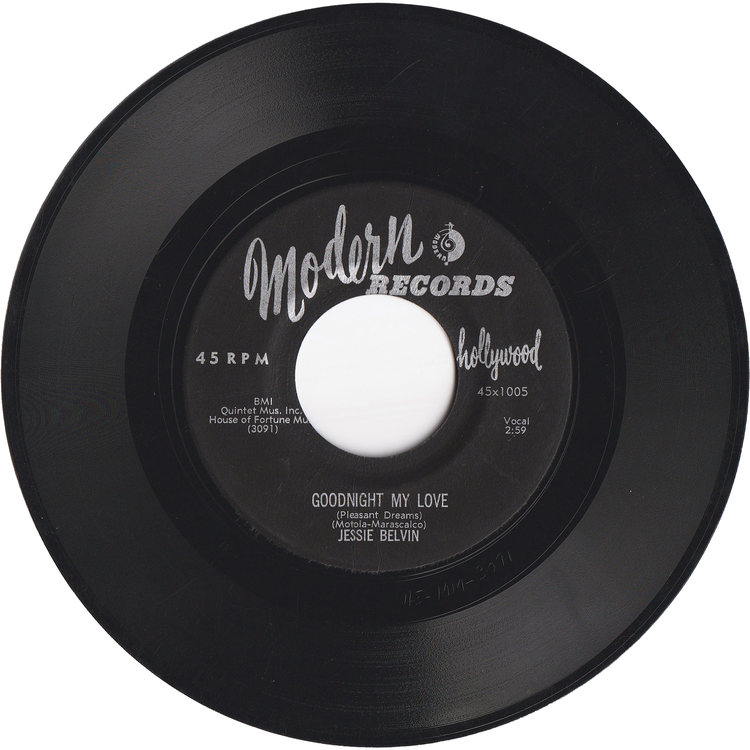 Jesse Belvin - Goodnight My Love / Let Me Love You Tonight [2nd.press]