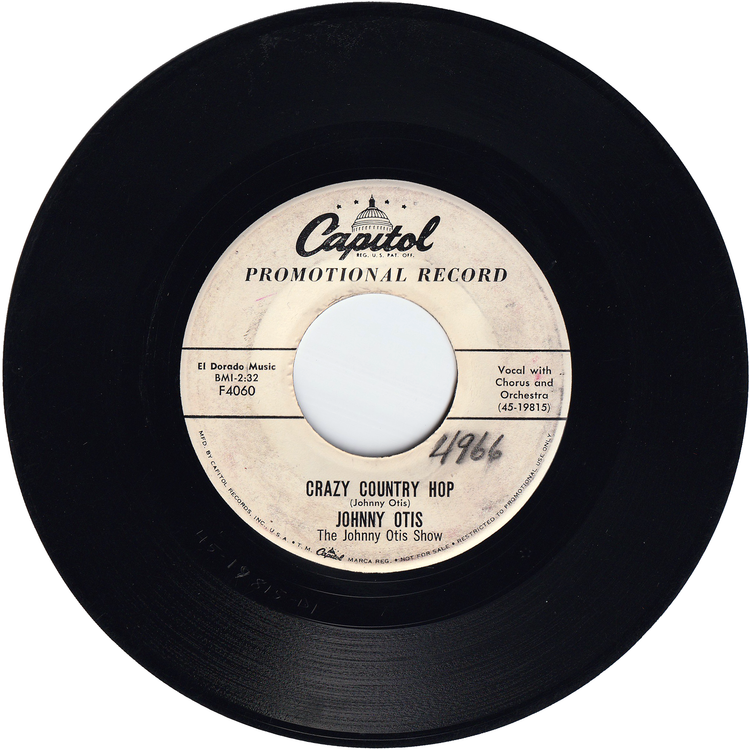 The Johnny Otis Show - Willie Did The Cha Cha / Crazy Country Hop [Promo]