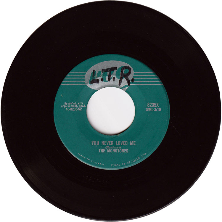 The Monotones - Book Of Love / You Never Loved Me [Canada]