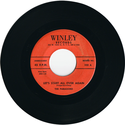 The Paragons - Let's Start All Over Again / Stick With Me Baby