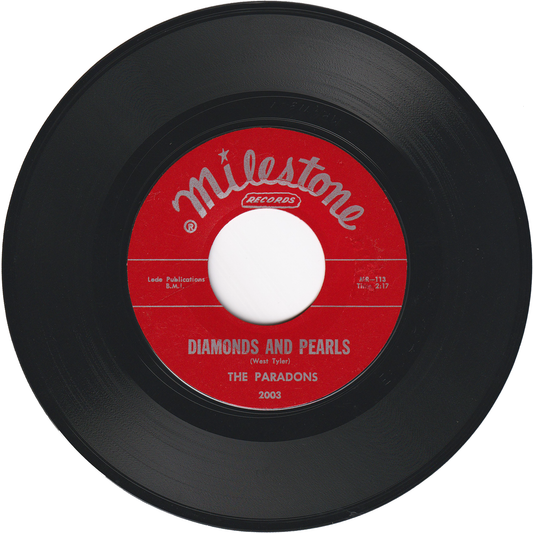 The Paradons - Diamonds & Pearls / I Want Love [Styrene, Allied Pressing, 1st.press]