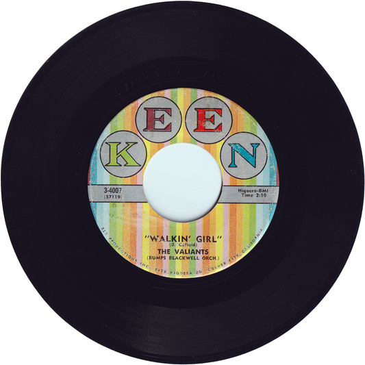 The Valiants - Walkin' Girl / This Is The Night [KEEN Label]