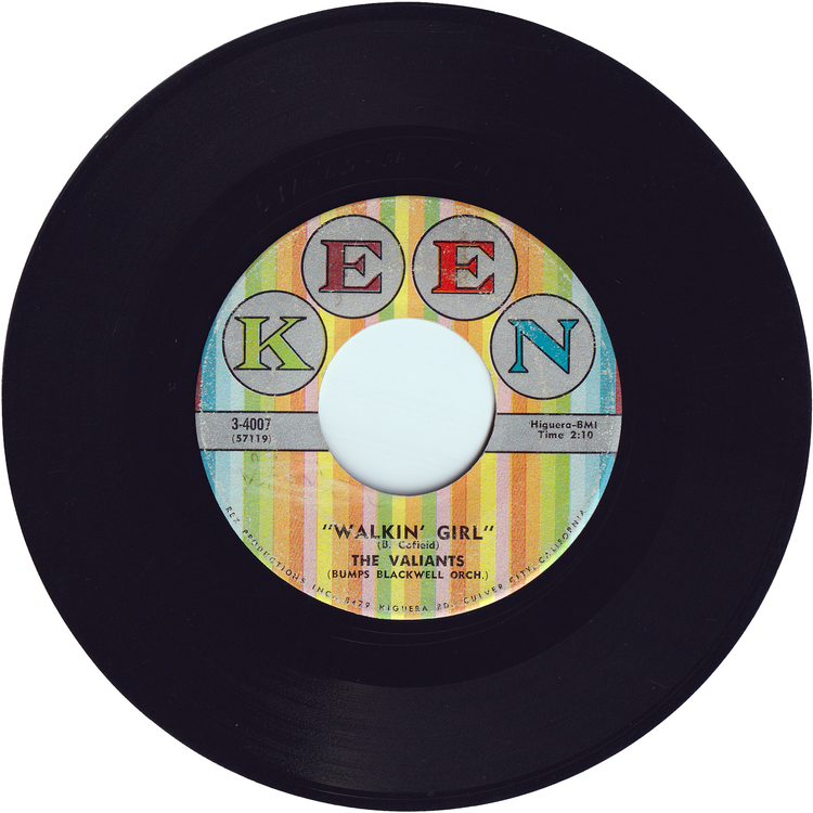 The Valiants - Walkin' Girl / This Is The Night [KEEN Label]