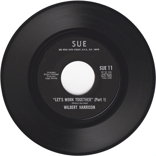 Wilbert Harrison - Let's Work Together Part 1 / Let's Work Together Part 2 [Styrene, Black Labels]