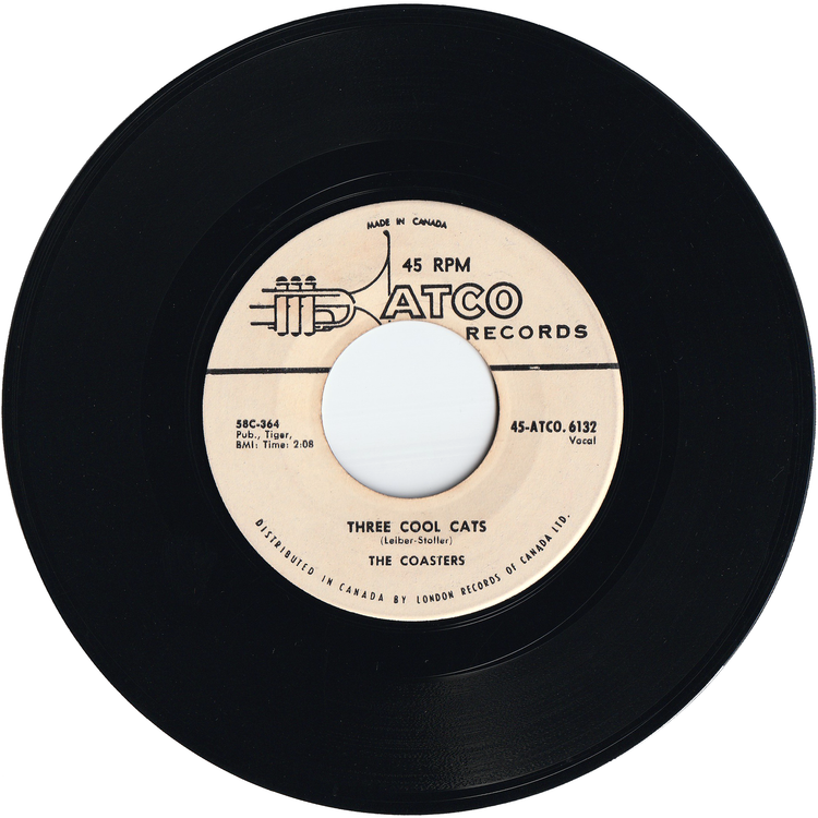 The Coasters - Charlie Brown / Three Cool Cats [Canada, Promo]