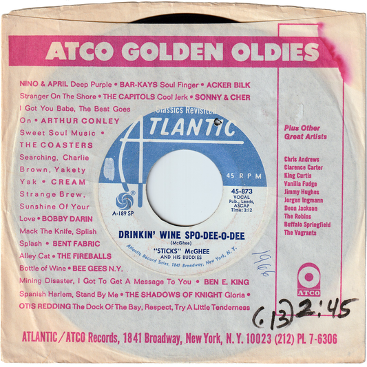 Sticks McGhee - Drinkin' Wine Spo-Dee-O-Dee / Blues Mixture [Re-Issue]