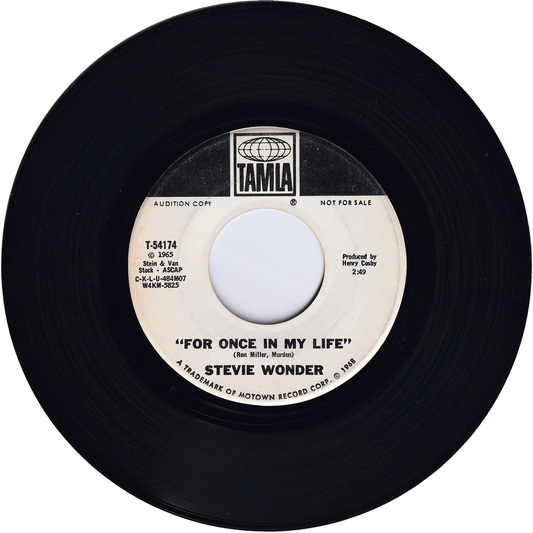 Stevie Wonder - For Once In My Life / For Once In My Life [Promo, Vinyl]