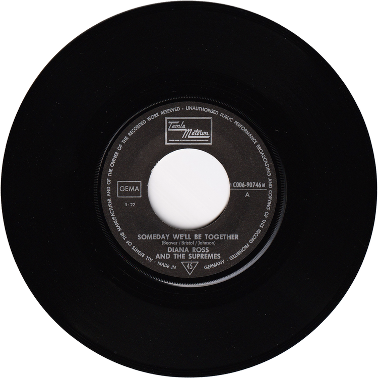 The Supremes - Someday We'll Be Together / He's My Sunny Boy [Germany, w/PS]