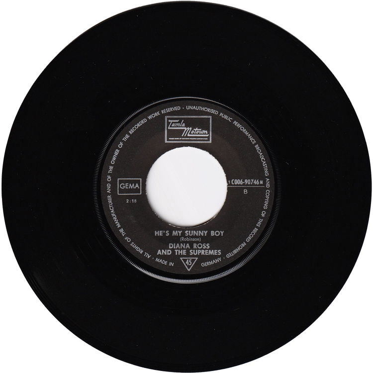 The Supremes - Someday We'll Be Together / He's My Sunny Boy [Germany, w/PS]