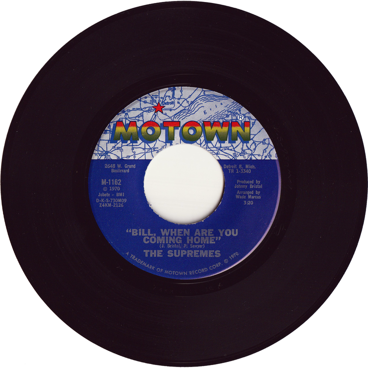 The Supremes - Up The Ladder To The Roof / Bill, When Are You Coming Home [Vinyl, Hollywood Pressing]
