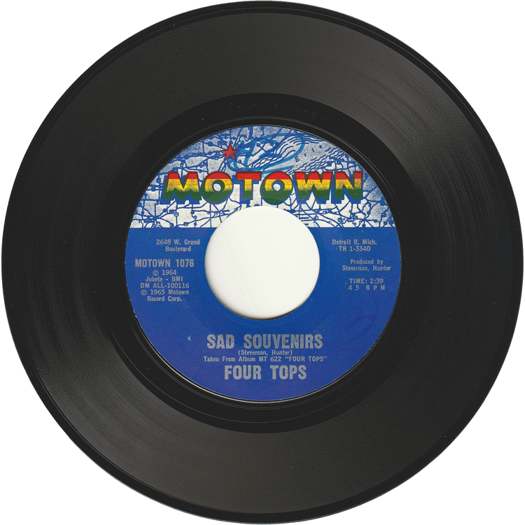 The Four Tops - I Can't Help Myself / Sad Souvenirs [Styrene, ZTSC Pressing]