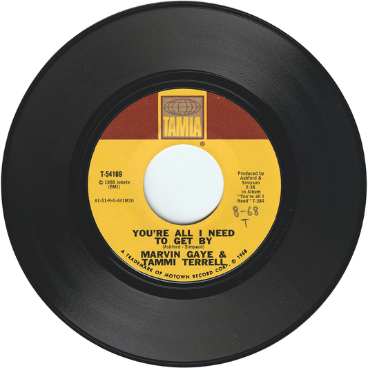 Marvin Gaye & Tammi Terrell - You're All I Need To Get By / Two Can Have A Party [Styrene, Monarch Pressing]