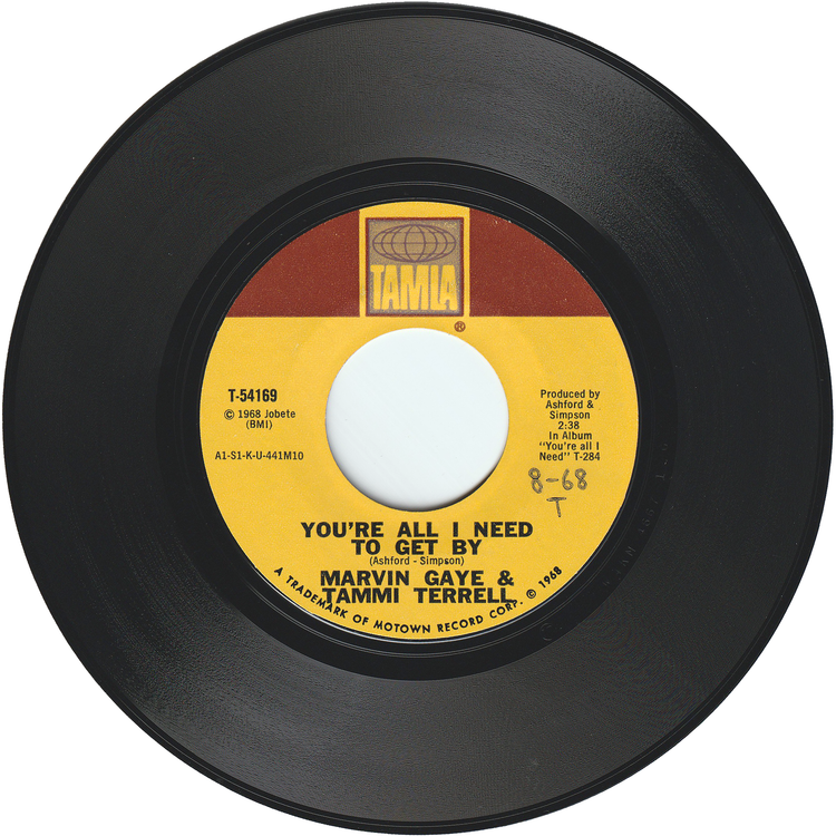 Marvin Gaye & Tammi Terrell - You're All I Need To Get By / Two Can Have A Party [Styrene, Monarch Pressing]