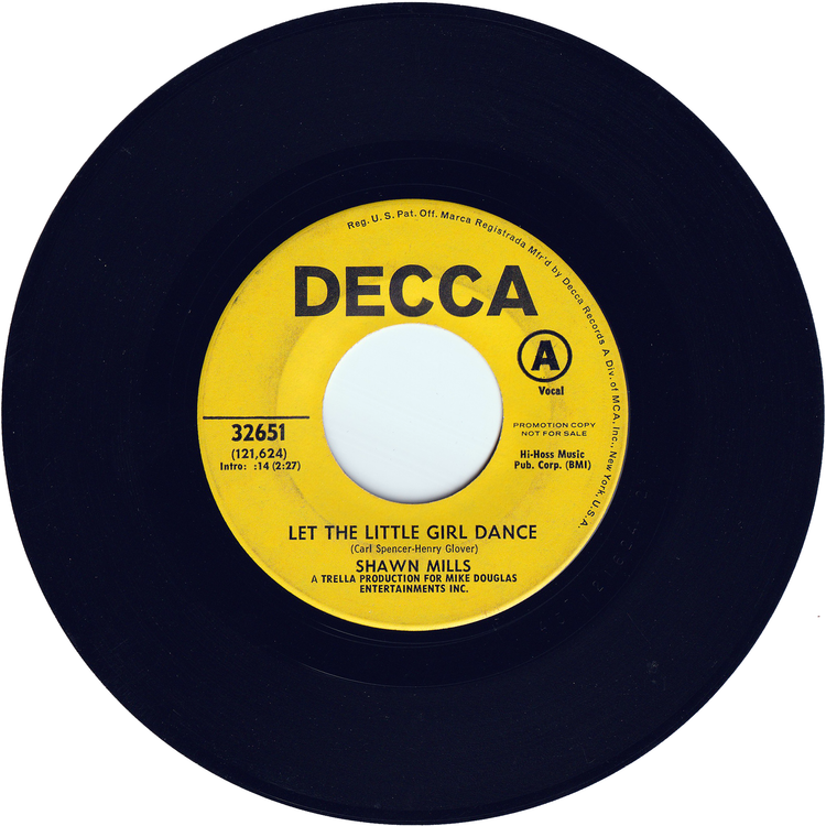 Shawn Mills - Let The Little Girl Dance / Shawn Mills Finger Poppin' Band - Jivin' [Promo]